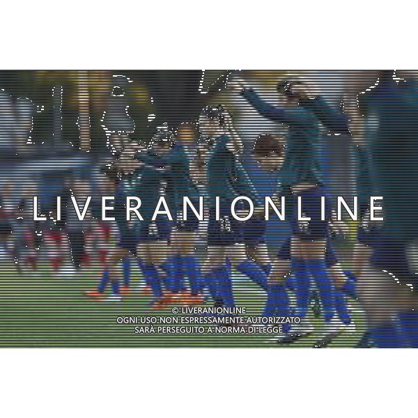 ITALIA vs DANIMARCA Qualificazioni al campionato europeo di calcio femminile 2021- 27/10/2020 nella foto: le atlete dell\'Italia durante il riscaldamento nel prepartita ©Claudio Zamagni/Agenzia Aldo Liverani the warmup of italy during UEFA Women\'s Euro 2021 qualifying match between ITALY and DENMARK in Empoli on October 27 2020 photo credit by Claudio Zamagni/Aldo Liverani Photo Agency / AGENZIA ALDO LIVERANI SAS