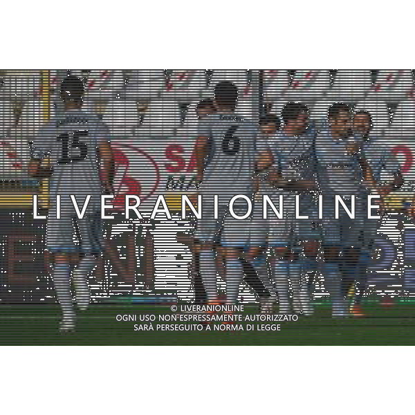 Virtus Entella vs Pisa - Coppa Italia 2020/2021, 27 ottobre 2020 Chiavari (GE), Italia Nella foto: esultanza Virtus Entella per il vantaggio @LM/Fabio Fagiolini AG ALDO LIVERANI SAS