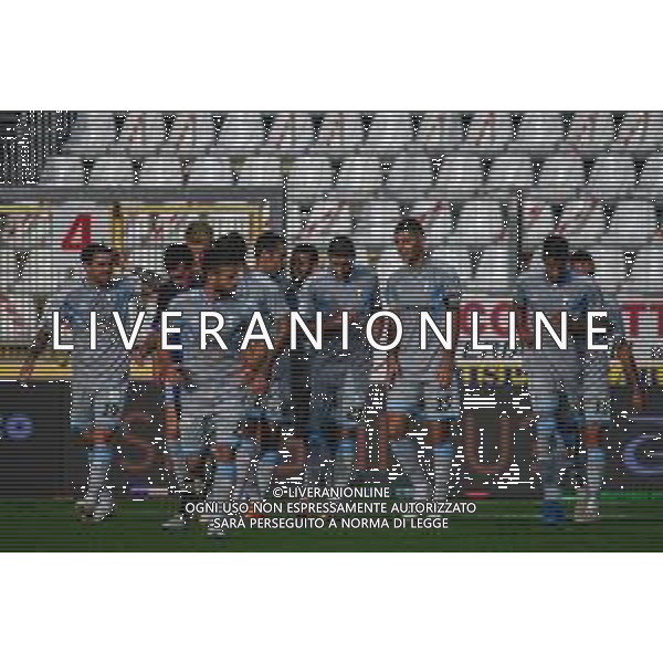 Virtus Entella vs Pisa - Coppa Italia 2020/2021, 27 ottobre 2020 Chiavari (GE), Italia Nella foto: esultanza Virtus Entella per il vantaggio @LM/Fabio Fagiolini AG ALDO LIVERANI SAS