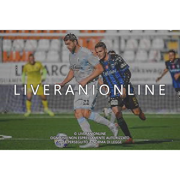 Virtus Entella vs Pisa - Coppa Italia 2020/2021, 27 ottobre 2020 Chiavari (GE), Italia Nella foto: Mauro Coppolaro (V.Entella) e Simone Palombi (Pisa) @LM/Fabio Fagiolini AG ALDO LIVERANI SAS