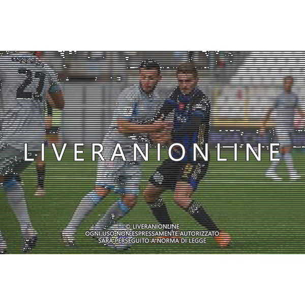 Virtus Entella vs Pisa - Coppa Italia 2020/2021, 27 ottobre 2020 Chiavari (GE), Italia Nella foto: Mauro Coppolaro (V.Entella) e Simone Palombi (Pisa) @LM/Fabio Fagiolini AG ALDO LIVERANI SAS