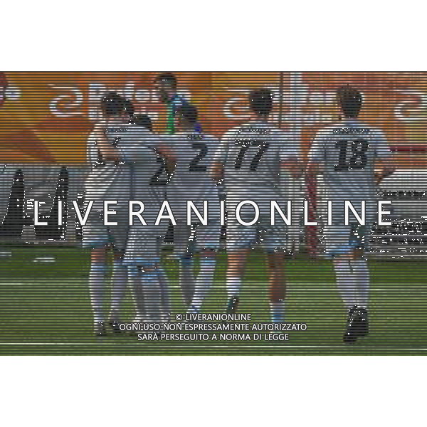 Virtus Entella vs Pisa - Coppa Italia 2020/2021, 27 ottobre 2020 Chiavari (GE), Italia Nella foto: esultanza Virtus Entella per 2 a 1 @LM/Fabio Fagiolini AG ALDO LIVERANI SAS