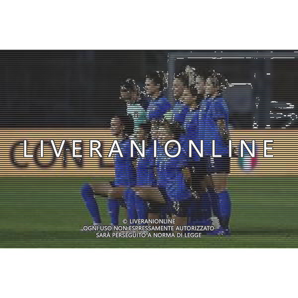 ITALIA vs DANIMARCA Qualificazioni al campionato europeo di calcio femminile 2021- 27/10/2020 nella foto: la formazione dell\'Italia ©Claudio Zamagni/Agenzia Aldo Liverani the lineup of italy during UEFA Women\'s Euro 2021 qualifying match between ITALY and DENMARK in Empoli on October 27 2020 photo credit by Claudio Zamagni/Aldo Liverani Photo Agency / AGENZIA ALDO LIVERANI SAS