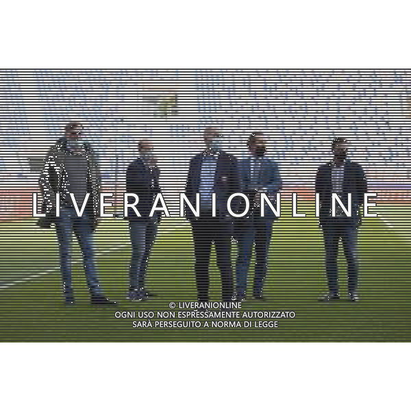 Bologna vs Reggina - Coppa Italia 2020/2021, 28 ottobre 2020 Bologna, Italia Nella foto: Dirigenza Reggina Massimo Taibi Ds Reggina Matteo Patti Reggina Massimo Bandiera Team Menager Reggina @LM/Valentina Giannettoni AG ALDO LIVERANI SAS