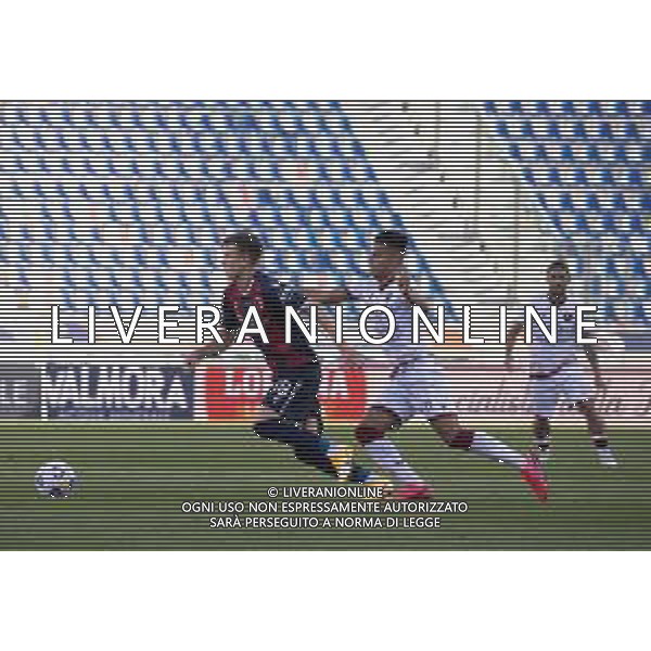 Bologna vs Reggina - Coppa Italia 2020/2021, 28 ottobre 2020 Bologna, Italia Nella foto: Baldursson Adri Bologna Hachim Mastour Reggina @LM/Valentina Giannettoni AG ALDO LIVERANI SAS