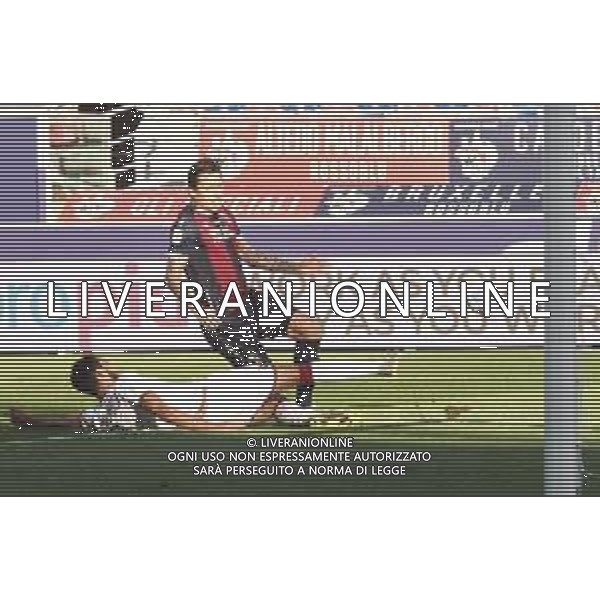 Bologna Calcio vs Reggina 1914 - Italian soccer Coppa Italia match 2020/2021, 27 October 2020 Dall&#39;Ara Stadium, Bologna, Italy Photo showing: Bologna\'s Federico Santander @LM/Michele Nucci AG ALDO LIVERANI SAS