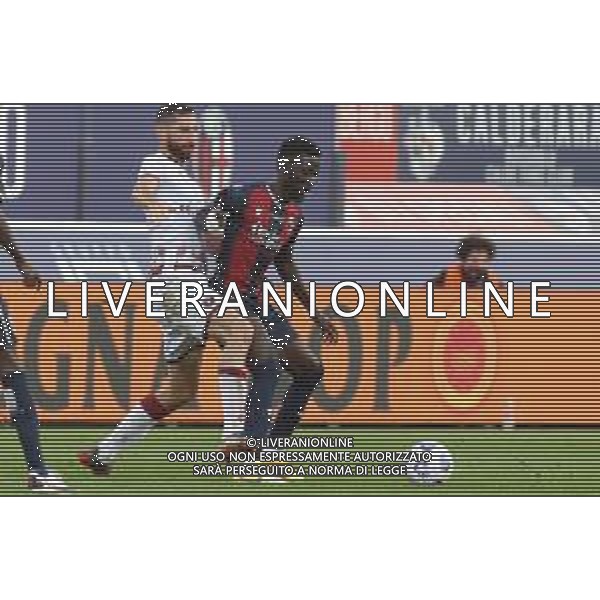 Bologna Calcio vs Reggina 1914 - Italian soccer Coppa Italia match 2020/2021, 27 October 2020 Dall&#39;Ara Stadium, Bologna, Italy Photo showing: Bologna\'s Ibrahima Mbaye (R) @LM/Michele Nucci AG ALDO LIVERANI SAS