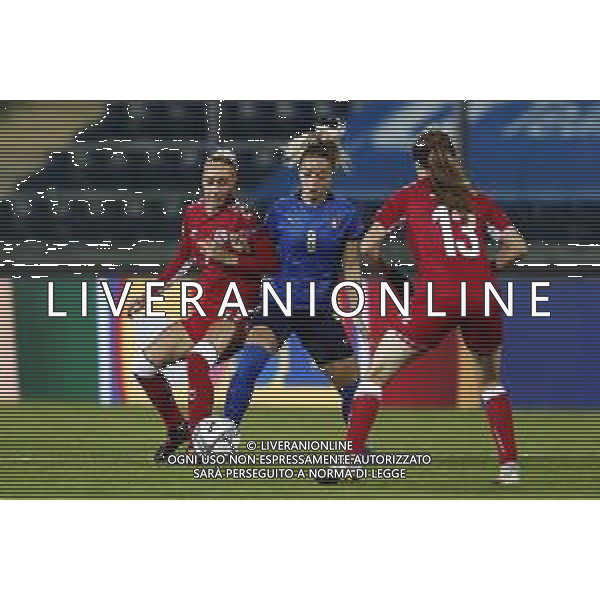 ITALIA vs DANIMARCA Qualificazioni al campionato europeo di calcio femminile 2021- 27/10/2020 nella foto: Martina Rosucci (Italy)Sanne Troelsgaard Nielsen (Denmark) ©Claudio Zamagni/Agenzia Aldo Liverani Martina Rosucci (Italy)Sanne Troelsgaard Nielsen (Denmark) during UEFA Women\'s Euro 2021 qualifying match between ITALY and DENMARK in Empoli on October 27 2020 photo credit by Claudio Zamagni/Aldo Liverani Photo Agency / AGENZIA ALDO LIVERANI SAS