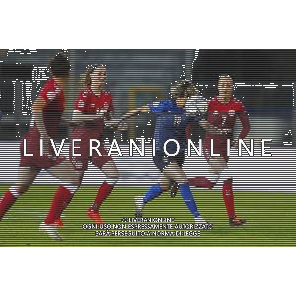 ITALIA vs DANIMARCA Qualificazioni al campionato europeo di calcio femminile 2021- 27/10/2020 nella foto: Valentina Giacinti (Italy) ©Claudio Zamagni/Agenzia Aldo Liverani Valentina Giacinti (Italy) during UEFA Women\'s Euro 2021 qualifying match between ITALY and DENMARK in Empoli on October 27 2020 photo credit by Claudio Zamagni/Aldo Liverani Photo Agency / AGENZIA ALDO LIVERANI SAS