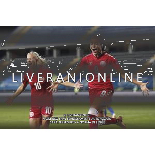 ITALIA vs DANIMARCA Qualificazioni al campionato europeo di calcio femminile 2021- 27/10/2020 nella foto: Esultanza Nadia Nadim (Denmark)dopo il goal ©Claudio Zamagni/Agenzia Aldo Liverani Nadia Nadim (Denmark) celebrates after scoring a goal during UEFA Women\'s Euro 2021 qualifying match between ITALY and DENMARK in Empoli on October 27 2020 photo credit by Claudio Zamagni/Aldo Liverani Photo Agency