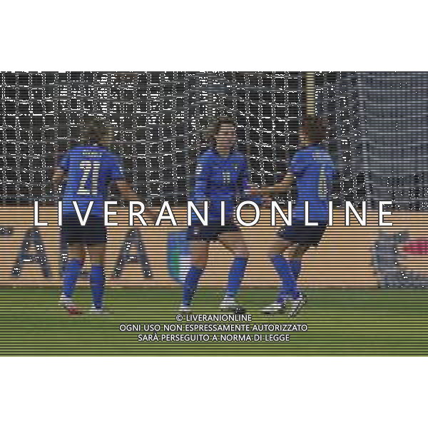ITALIA vs DANIMARCA Qualificazioni al campionato europeo di calcio femminile 2021- 27/10/2020 nella foto: Esultanza italia dopo il goal Valentina Giacinti ©Claudio Zamagni/Agenzia Aldo Liverani during UEFA Women\'s Euro 2021 qualifying match between ITALY and DENMARK in Empoli on October 27 2020 photo credit by Claudio Zamagni/Aldo Liverani Photo Agency / AGENZIA ALDO LIVERANI SAS