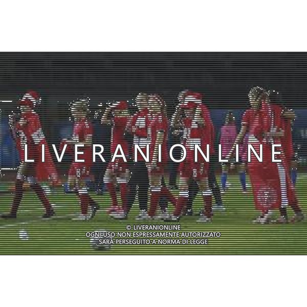 ITALIA vs DANIMARCA Qualificazioni al campionato europeo di calcio femminile 2021- 27/10/2020 nella foto: esultanza finale danimarca ©Claudio Zamagni/Agenzia Aldo Liverani during UEFA Women\'s Euro 2021 qualifying match between ITALY and DENMARK in Empoli on October 27 2020 photo credit by Claudio Zamagni/Aldo Liverani Photo Agency / AGENZIA ALDO LIVERANI SAS