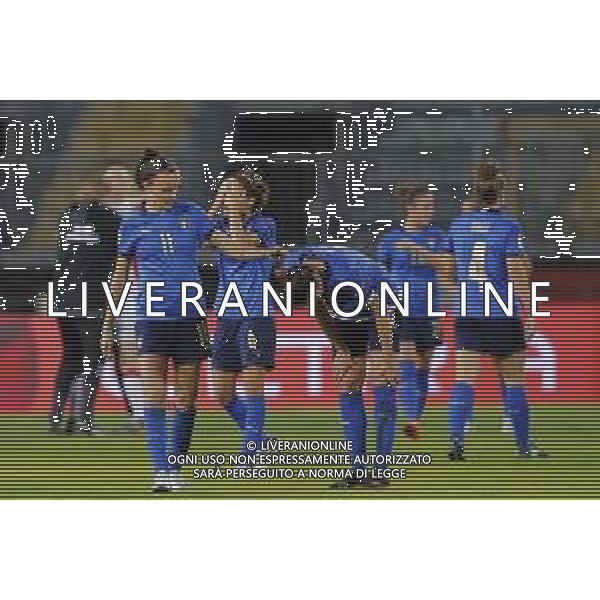 ITALIA vs DANIMARCA Qualificazioni al campionato europeo di calcio femminile 2021- 27/10/2020 nella foto: delusione italia a fine partita ©Claudio Zamagni/Agenzia Aldo Liverani during UEFA Women\'s Euro 2021 qualifying match between ITALY and DENMARK in Empoli on October 27 2020 photo credit by Claudio Zamagni/Aldo Liverani Photo Agency / AGENZIA ALDO LIVERANI SAS