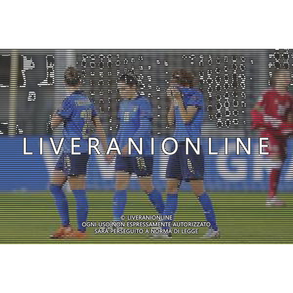 ITALIA vs DANIMARCA Qualificazioni al campionato europeo di calcio femminile 2021- 27/10/2020 nella foto: delusione italia a fine partita ©Claudio Zamagni/Agenzia Aldo Liverani during UEFA Women\'s Euro 2021 qualifying match between ITALY and DENMARK in Empoli on October 27 2020 photo credit by Claudio Zamagni/Aldo Liverani Photo Agency / AGENZIA ALDO LIVERANI SAS