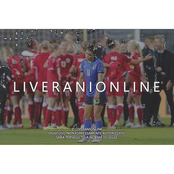 ITALIA vs DANIMARCA Qualificazioni al campionato europeo di calcio femminile 2021- 27/10/2020 nella foto: delusione italia a fine partita Elisa Bartoli (Italy) ©Claudio Zamagni/Agenzia Aldo Liverani during UEFA Women\'s Euro 2021 qualifying match between ITALY and DENMARK in Empoli on October 27 2020 photo credit by Claudio Zamagni/Aldo Liverani Photo Agency / AGENZIA ALDO LIVERANI SAS