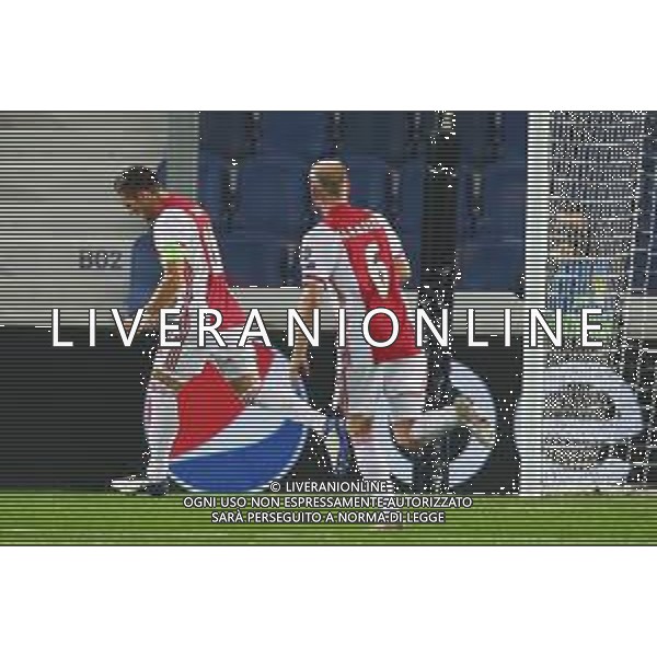 Atalanta-Ajax Uefa Champions League 2020/2021 2a giornata Bergamo, 27 Ottobre 2020 Nella foto: Dusan Tadic esulta dopo il rigore dell\'1-0 Ph. Soli - Ag. Aldo Liverani / AGENZIA ALDO LIVERANI SAS