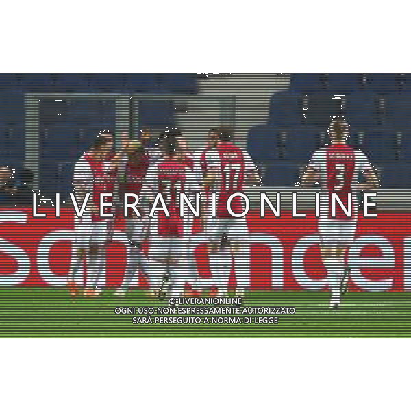 Atalanta-Ajax Uefa Champions League 2020/2021 2a giornata Bergamo, 27 Ottobre 2020 Nella foto: Dusan Tadic esulta dopo il rigore dell\'1-0 Ph. Soli - Ag. Aldo Liverani / AGENZIA ALDO LIVERANI SAS