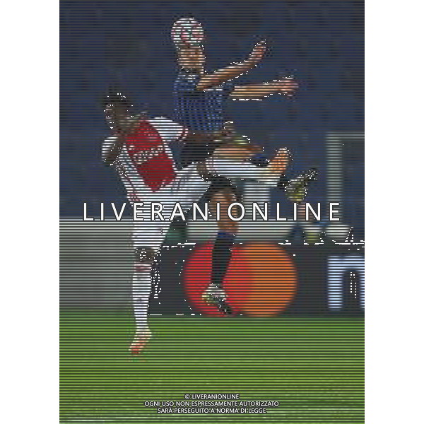 Atalanta-Ajax Uefa Champions League 2020/2021 2a giornata Bergamo, 27 Ottobre 2020 Nella foto: Lassina Traore\' e Berat Djimsiti Ph. Soli - Ag. Aldo Liverani / AGENZIA ALDO LIVERANI SAS