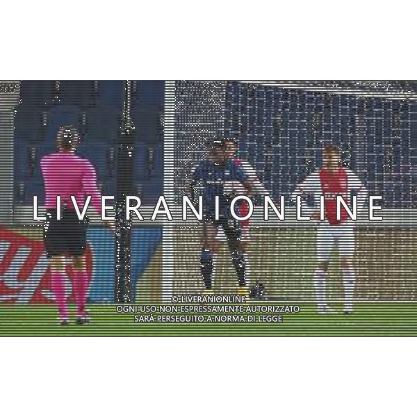 Atalanta-Ajax Uefa Champions League 2020/2021 2a giornata Bergamo, 27 Ottobre 2020 Nella foto: Duvan Zapata esulta dopo il primo gol del 2-1 Ph. Soli - Ag. Aldo Liverani / AGENZIA ALDO LIVERANI SAS