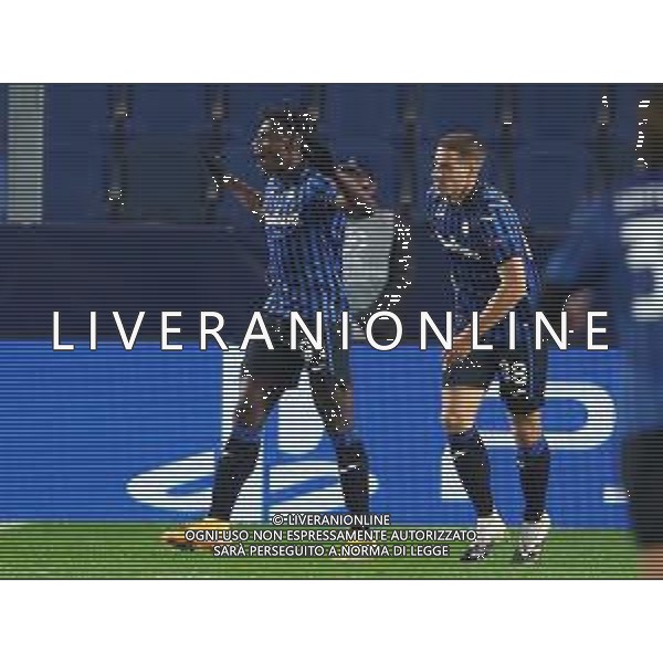 Atalanta-Ajax Uefa Champions League 2020/2021 2a giornata Bergamo, 27 Ottobre 2020 Nella foto: Duvan Zapata esulta dopo il secondo gol del 2-2 Ph. Soli - Ag. Aldo Liverani / AGENZIA ALDO LIVERANI SAS