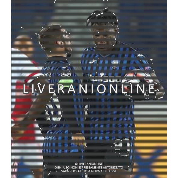 Atalanta-Ajax Uefa Champions League 2020/2021 2a giornata Bergamo, 27 Ottobre 2020 Nella foto: Duvan Zapata esulta dopo il secondo gol del 2-2 con gomez Ph. Soli - Ag. Aldo Liverani / AGENZIA ALDO LIVERANI SAS