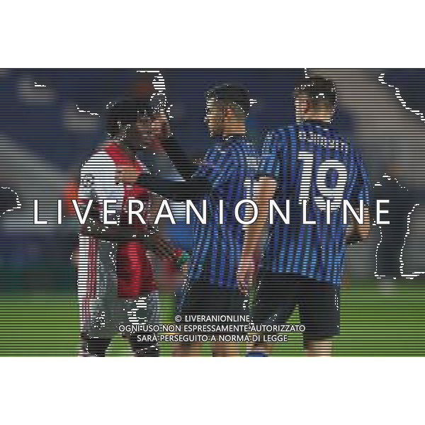 Atalanta-Ajax Uefa Champions League 2020/2021 2a giornata Bergamo, 27 Ottobre 2020 Nella foto: Cristian Romero e Lassina Traore\' a fine gara Ph. Soli - Ag. Aldo Liverani / AGENZIA ALDO LIVERANI SAS