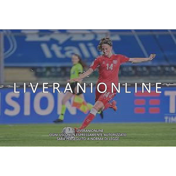 Euro 2022 Qualifiers - Italy Women vs Denmark - Italian Soccer Team, 27 October 2020 empoli, Italy Photo showing: Nicoline Sorensen (Danimarca) @LM/Lisa Guglielmi/ AGENZIA ALDO LIVERANI SAS
