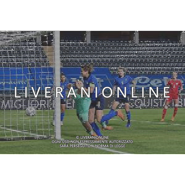 Euro 2022 Qualifiers - Italy Women vs Denmark - Italian Soccer Team, 27 October 2020 empoli, Italy Photo showing: Nicoline Sorensen (Danimarca) scores a goal @LM/Lisa Guglielmi/ AGENZIA ALDO LIVERANI SAS
