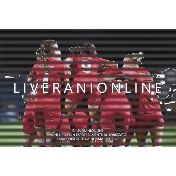 Euro 2022 Qualifiers - Italy Women vs Denmark - Italian Soccer Team, 27 October 2020 empoli, Italy Photo showing: Danimarca players celebrate the goal @LM/Lisa Guglielmi/ AGENZIA ALDO LIVERANI SAS