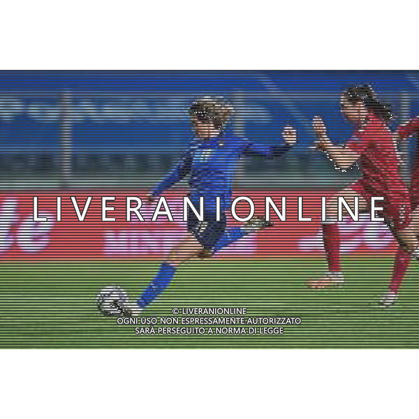 Euro 2022 Qualifiers - Italy Women vs Denmark - Italian Soccer Team, 27 October 2020 Carlo Castellani Stadium, empoli, Italy Photo showing: Valentina Giacinti (Italy) scores a goal @LM/Lisa Guglielmi/ AGENZIA ALDO LIVERANI SAS