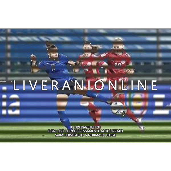 Euro 2022 Qualifiers - Italy Women vs Denmark - Italian Soccer Team, 27 October 2020 Carlo Castellani Stadium, empoli, Italy Photo showing: Lisa Boattin (Italy), Pernille Harder (Denmark) @LM/Lisa Guglielmi/ AGENZIA ALDO LIVERANI SAS