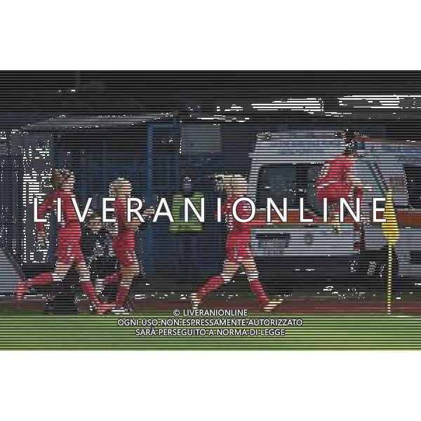 Euro 2022 Qualifiers - Italy Women vs Denmark - Italian Soccer Team, 27 October 2020 Carlo Castellani Stadium, empoli, Italy Photo showing: Nadia Nadim (Denmark) celebrates after scoring a goal @LM/Lisa Guglielmi/ AGENZIA ALDO LIVERANI SAS