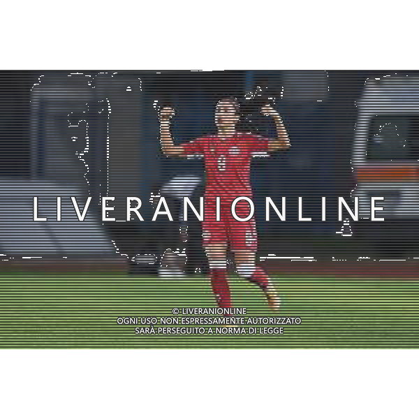 Euro 2022 Qualifiers - Italy Women vs Denmark - Italian Soccer Team, 27 October 2020 Carlo Castellani Stadium, empoli, Italy Photo showing: Nadia Nadim (Denmark) celebrates after scoring a goal @LM/Lisa Guglielmi/ AGENZIA ALDO LIVERANI SAS