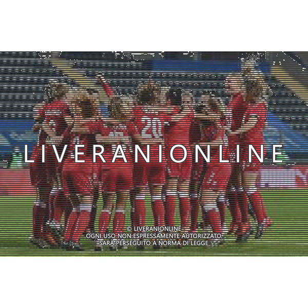 Euro 2022 Qualifiers - Italy Women vs Denmark - Italian Soccer Team, 27 October 2020 Carlo Castellani Stadium, empoli, Italy Photo showing: Denmark players celebrate the victory @LM/Lisa Guglielmi/ AGENZIA ALDO LIVERANI SAS