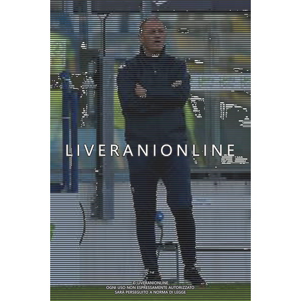 28-10-2020-CAGLIARI CALCIO-U.S.. CREMONESE. 3° TURNO COPPA ITALIA 2020/2021. ITALIA, SARDEGNA, CAGLIARI, STADIO SARDEGNA ARENA. SALVATORE MOI/ALDO LIVERANI SAS NELLA FOTO: PIERPAOLO BISOLI ALLENATORE CREMONESE. / AGENZIA ALDO LIVERANI SAS
