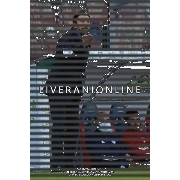 28-10-2020-CAGLIARI CALCIO-U.S.. CREMONESE. 3° TURNO COPPA ITALIA 2020/2021. ITALIA, SARDEGNA, CAGLIARI, STADIO SARDEGNA ARENA. SALVATORE MOI/ALDO LIVERANI SAS NELLA FOTO: EUSEBIO DI FRANCESCO ALLENATORE CAGLIARI. / AGENZIA ALDO LIVERANI SAS