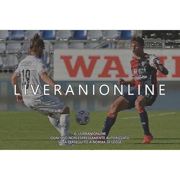 28-10-2020-CAGLIARI CALCIO-U.S.. CREMONESE. 3° TURNO COPPA ITALIA 2020/2021. ITALIA, SARDEGNA, CAGLIARI, STADIO SARDEGNA ARENA. SALVATORE MOI/ALDO LIVERANI SAS NELLA FOTO: CASTAGNETTI CREMONESE, TRIPALDELLI CAGLIARI. / AGENZIA ALDO LIVERANI SAS