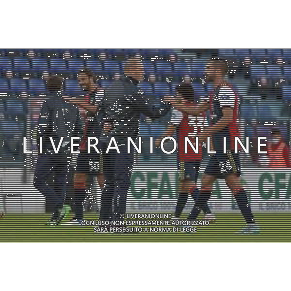 28-10-2020-CAGLIARI CALCIO-U.S.. CREMONESE. 3° TURNO COPPA ITALIA 2020/2021. ITALIA, SARDEGNA, CAGLIARI, STADIO SARDEGNA ARENA. SALVATORE MOI/ALDO LIVERANI SAS NELLA FOTO: PIERPAOLO BISOLI CREMONESE, FARAGO CAGLIARI. / AGENZIA ALDO LIVERANI SAS