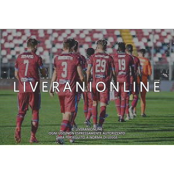 Cittadella vs Spezia - Coppa Italia 2020/2021, 28 ottobre 2020 Cittadella (Pd), Italia Nella foto: entrata in campo delusione di Cittadella @LM/Alessio Marini/ AGENZIA ALDO LIVERANI SAS