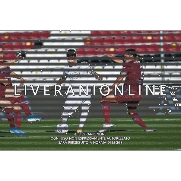 Cittadella vs Spezia - Coppa Italia 2020/2021, 28 ottobre 2020 Cittadella (Pd), Italia Nella foto: tiro di Diego FARIAS DA SILVA (Spezia Calcio) @LM/Alessio Marini/ AGENZIA ALDO LIVERANI SAS