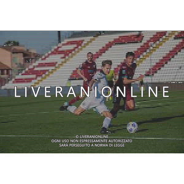 Cittadella vs Spezia - Coppa Italia 2020/2021, 28 ottobre 2020 Cittadella (Pd), Italia Nella foto: Salvador "Salva" FERRER CANALS (Spezia Calcio) e Romano Perticone (Cittadella) @LM/Alessio Marini/ AGENZIA ALDO LIVERANI SAS