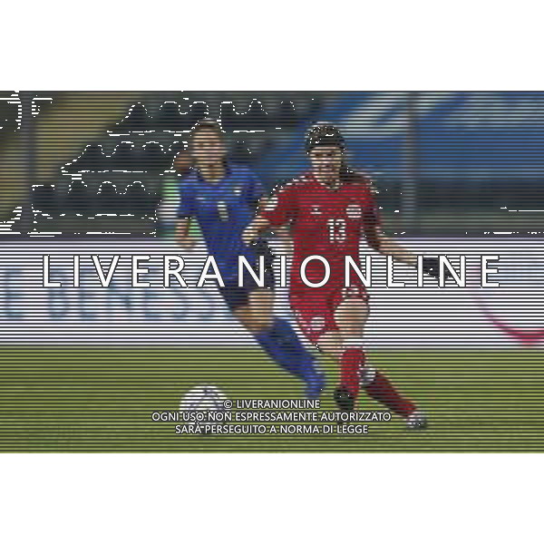 ITALIA vs DANIMARCA Qualificazioni al campionato europeo di calcio femminile 2021- 27/10/2020 nella foto: Sofie Junge Pedersen (Denmark) Martina Rosucci (Italy) ©Claudio Zamagni/Agenzia Aldo Liverani Sofie Junge Pedersen (Denmark) Martina Rosucci (Italy) during UEFA Women\'s Euro 2021 qualifying match between ITALY and DENMARK in Empoli on October 27 2020 photo credit by Claudio Zamagni/Aldo Liverani Photo Agency