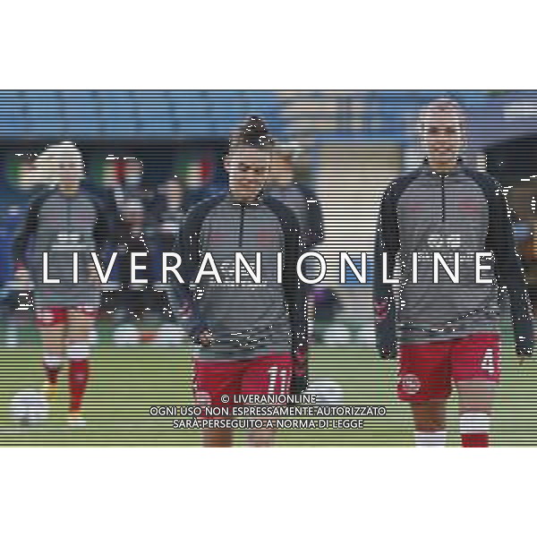 ITALIA vs DANIMARCA Qualificazioni al campionato europeo di calcio femminile 2021- 27/10/2020 nella foto: Rikke Sevecke (Denmark) Katrine Veje (Denmark) ©Claudio Zamagni/Agenzia Aldo Liverani Rikke Sevecke (Denmark) Katrine Veje (Denmark) during UEFA Women\'s Euro 2021 qualifying match between ITALY and DENMARK in Empoli on October 27 2020 photo credit by Claudio Zamagni/Aldo Liverani Photo Agency