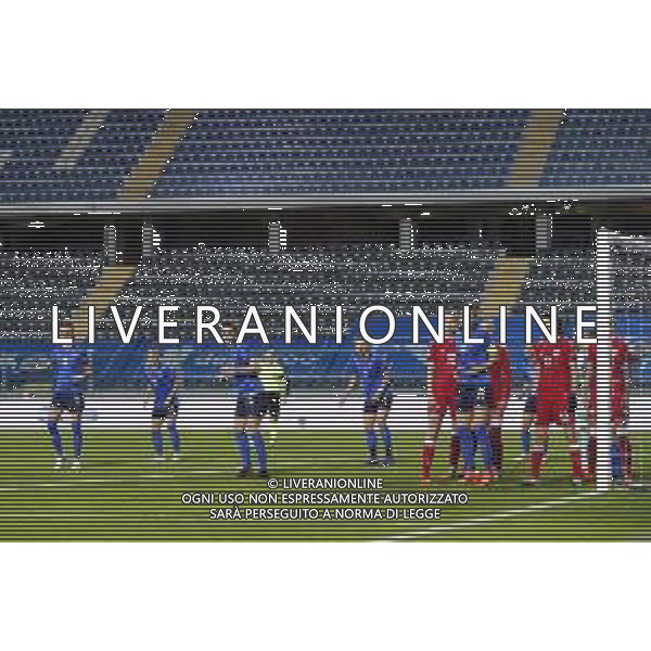 ITALIA vs DANIMARCA Qualificazioni al campionato europeo di calcio femminile 2021- 27/10/2020 nella foto: giocatrici in area ©Claudio Zamagni/Agenzia Aldo Liverani during UEFA Women\'s Euro 2021 qualifying match between ITALY and DENMARK in Empoli on October 27 2020 photo credit by Claudio Zamagni/Aldo Liverani Photo Agency