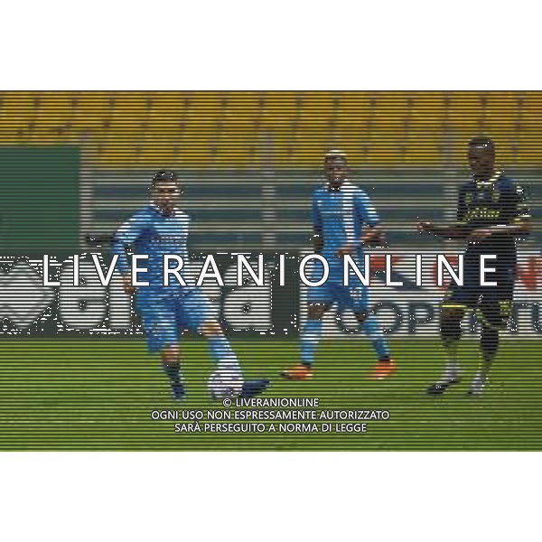 Parma Calcio 1913 vs Pescara Calcio - Italian soccer Coppa Italia match 2020/2021, 28 October 2020 Stadio Ennio Tardini, parma, Italy Photo showing: Massimiliano Busellato (Pescara Calcio 1936) @LM/Francesco Scaccianoce/ AGENZIA ALDO LIVERANI SAS