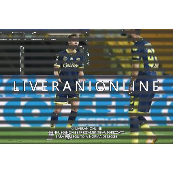 Parma Calcio 1913 vs Pescara Calcio - Italian soccer Coppa Italia match 2020/2021, 28 October 2020 Stadio Ennio Tardini, parma, Italy Photo showing: Hans Nicolussi Caviglia (Parma Calcio 1913) @LM/Francesco Scaccianoce AG ALDO LIVERANI SAS
