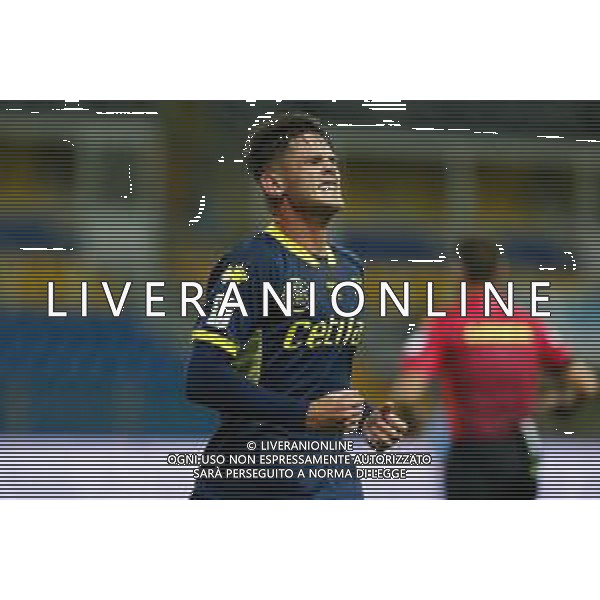 Parma Calcio 1913 vs Pescara Calcio - Italian soccer Coppa Italia match 2020/2021, 28 October 2020 Stadio Ennio Tardini, parma, Italy Photo showing: Andrea Adorante (Parma Calcio 1913) celebrates after scoring a goal @LM/Francesco Scaccianoce AG ALDO LIVERANI SAS