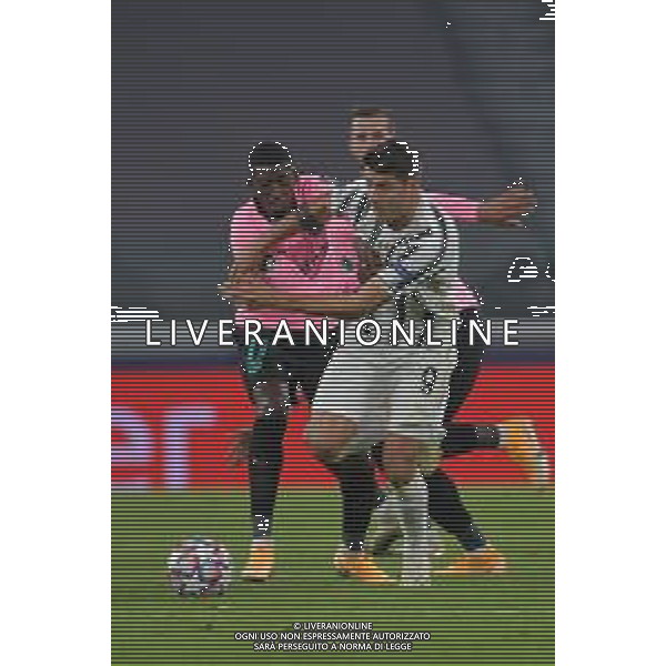 ©Falzone/Agenzia Aldo Liverani Torino 28.10.2020 Stadio Allianz Stadium Juventus vs Barcellona Champions League 2020/2021 Gruppo G Giornata 2 di 6 Nella foto : Alvaro Morata-​Ousmane Dembele\' ©Falzone / AGENZIA ALDO LIVERANI SAS