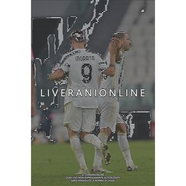 ©Falzone/Agenzia Aldo Liverani Torino 28.10.2020 Stadio Allianz Stadium Juventus vs Barcellona Champions League 2020/2021 Gruppo G Giornata 2 di 6 Nella foto : ALVARO MORATA-BONUCCI LEONARDO ©FALZONE / AGENZIA ALDO LIVERANI SAS