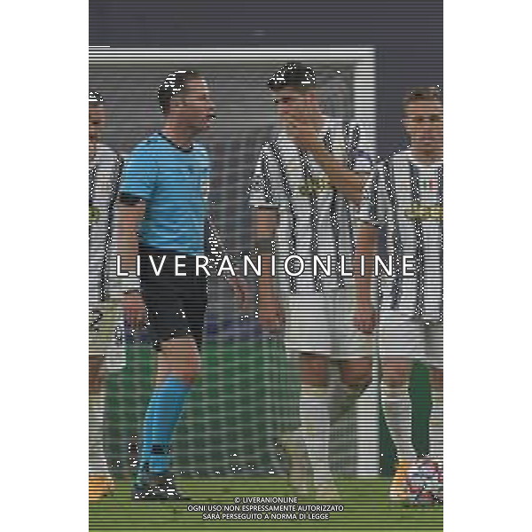 ©Falzone/Agenzia Aldo Liverani Torino 28.10.2020 Stadio Allianz Stadium Juventus vs Barcellona Champions League 2020/2021 Gruppo G Giornata 2 di 6 Nella foto : Danny Makkelie - Morata